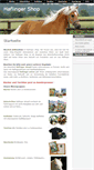 Mobile Screenshot of haflinger-shop.de