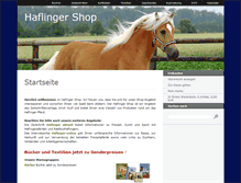 Tablet Screenshot of haflinger-shop.de